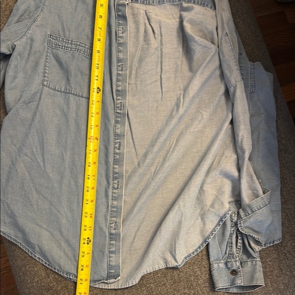George Chambray Denim Shirt. Light weight. Size L. - Picture 12 of 12